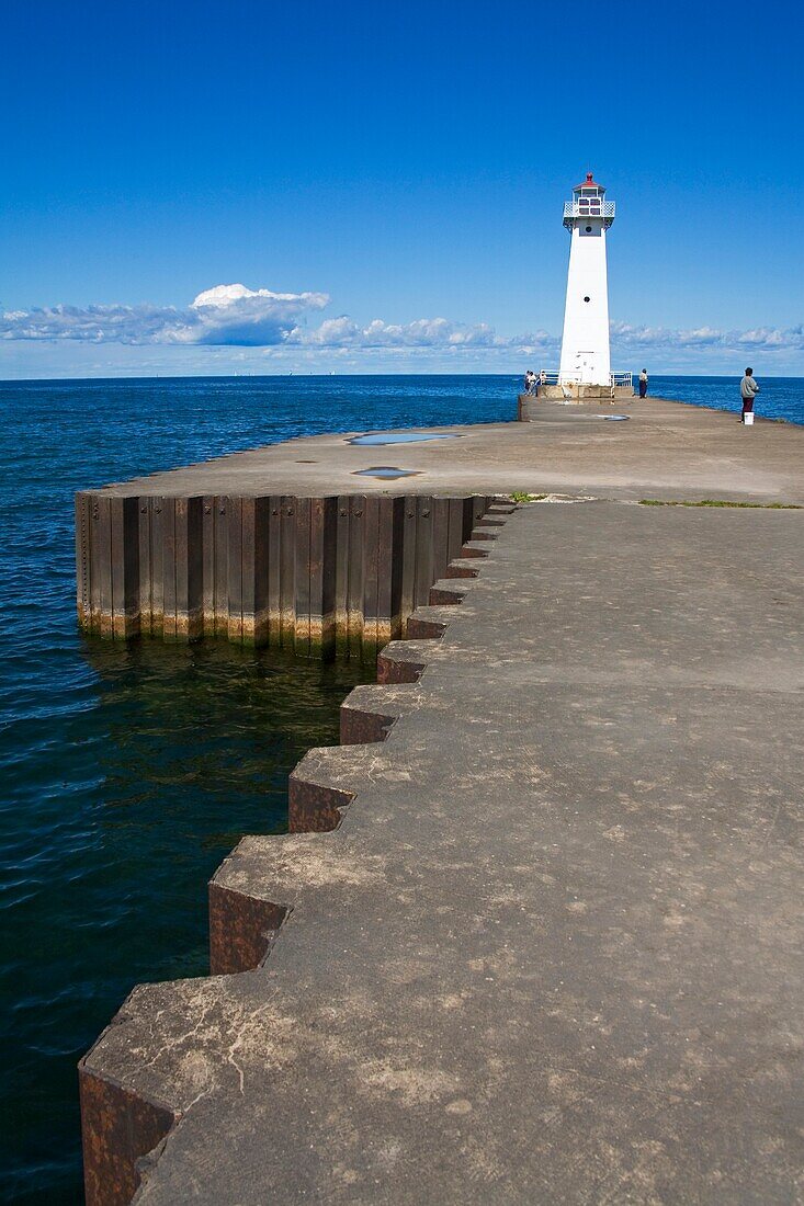 Outer Sodus Lighthouse; Rochester, New York State, Usa