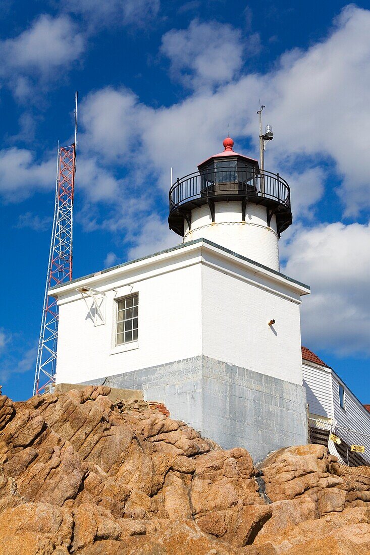 Eastern Point-Leuchtturm; Gloucester, Cape Ann, Großraum Boston, Massachusetts, USA