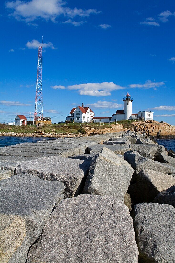 Eastern Point Lighthouse; Gloucester, Cape Ann, Greater Boston Area, Massachusetts, Usa