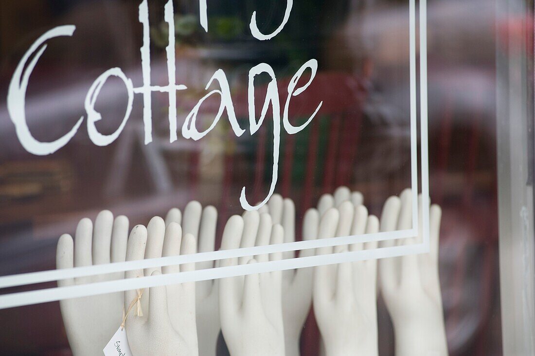 Muskokas,Ontario,Canada; Mannequin Hands In A Shop Window
