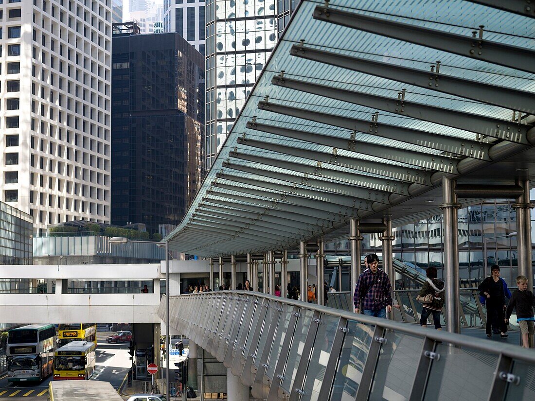 Overpass In Central District; Hong Kong, China