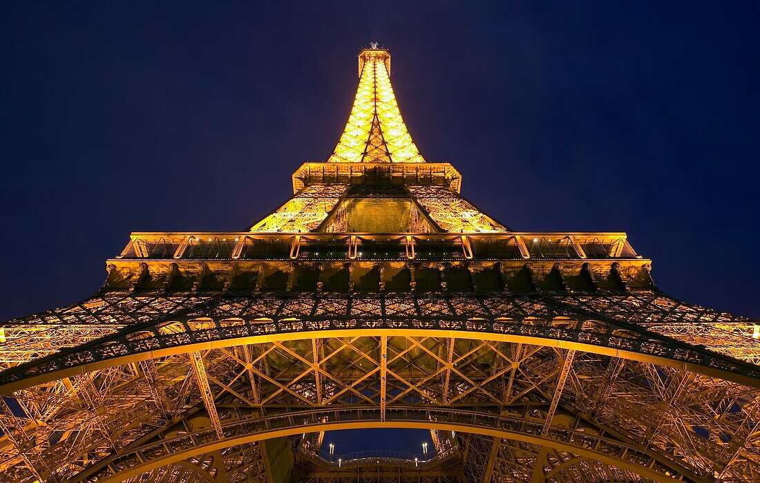 Eiffel Tower At Night; Paris, France