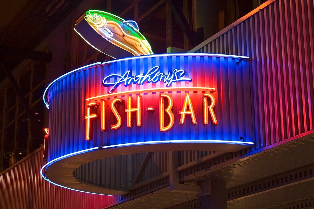 Anthony's Seafood Restaurant On Bell Street Pier; Seattle, Washington State, Usa