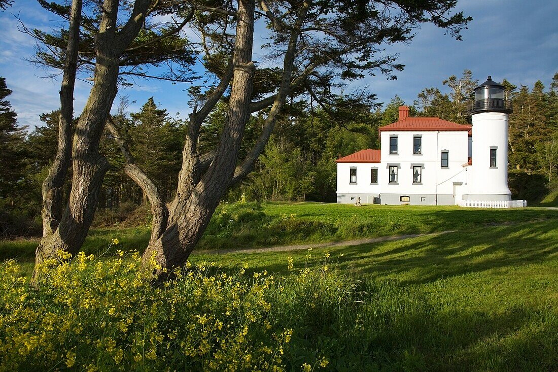 Admiralty Head Leuchtturm; Coupville, Fort Casey State Park, Whidbey Island, Bundesstaat Washington, USA