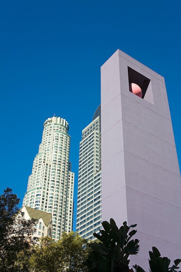 Bell Tower In Pershing Square; Los Angeles, California, Usa