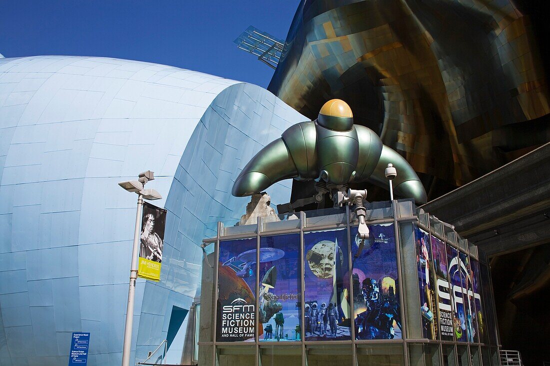 Experience Music Project And Science Fiction Museum And Hall Of Fame; Seattle Center, Seattle, Washington State, Usa