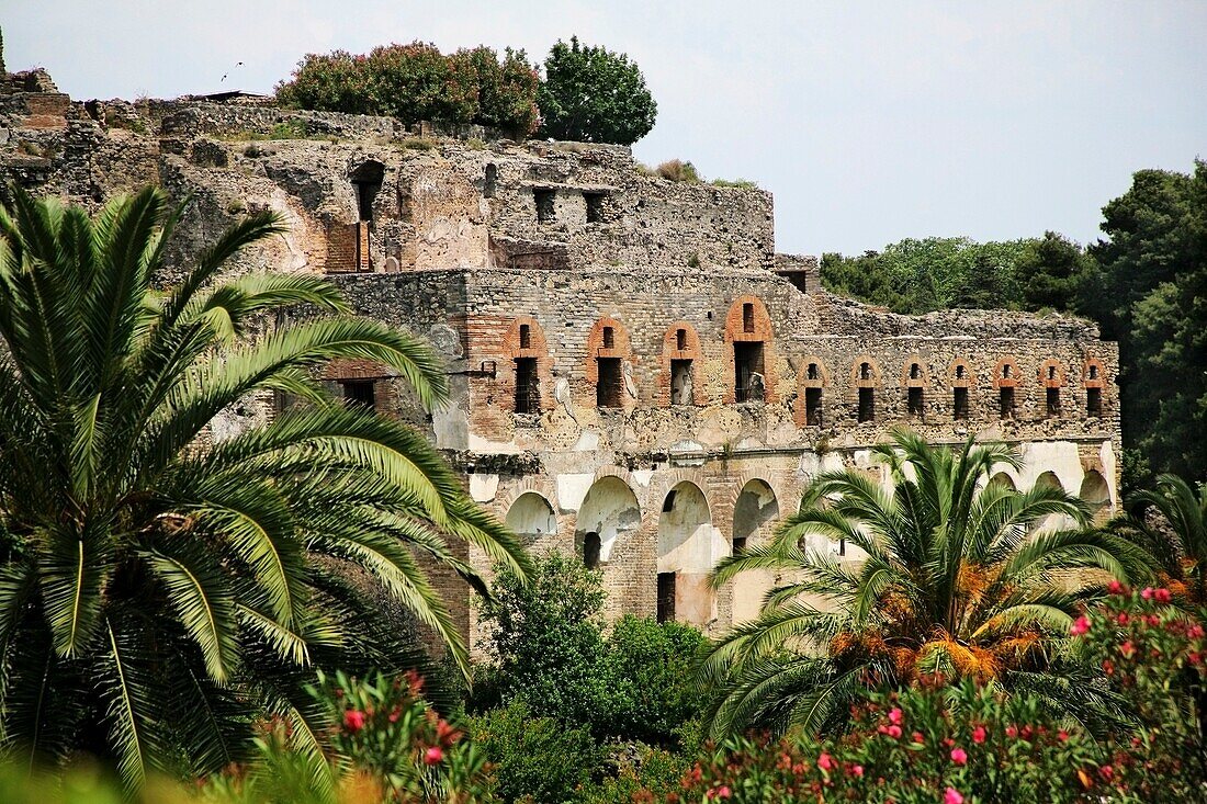 Pompeii, Italy; Historic Italian Ruins, Aftermath Of Volcanic Eruption