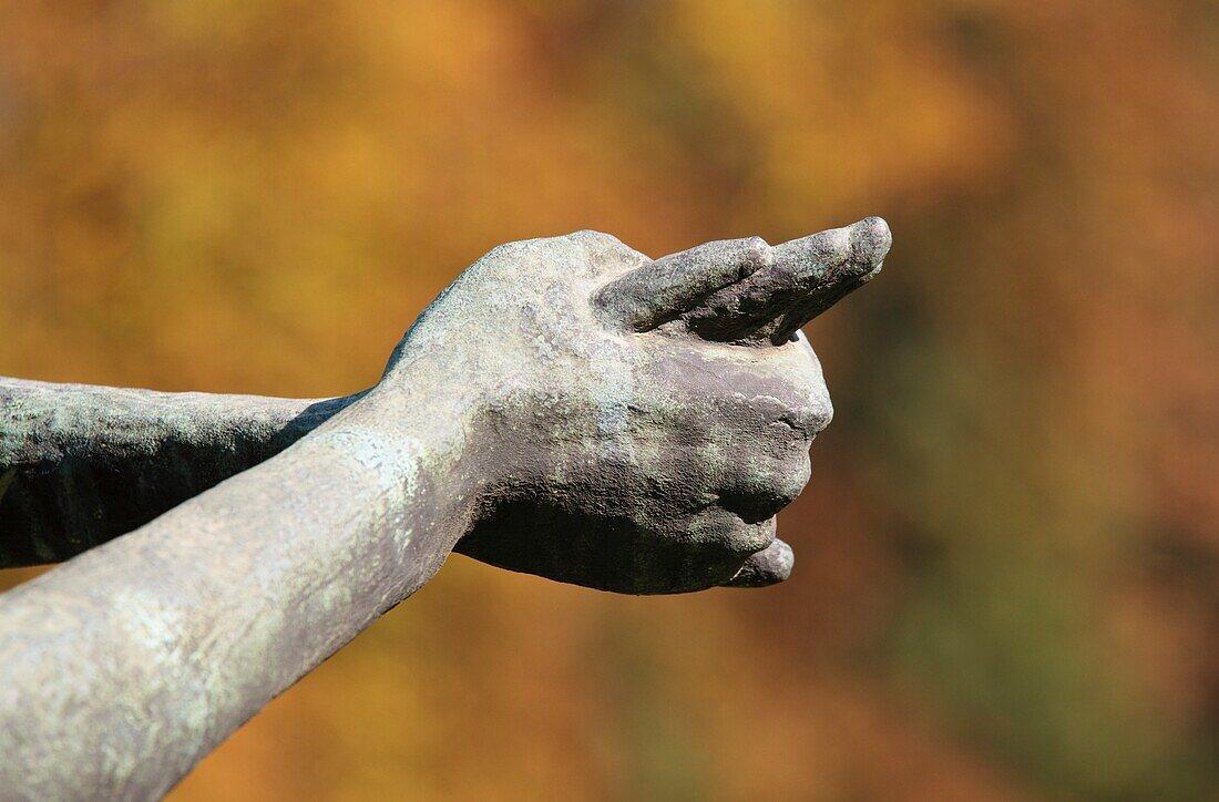 The Hands Of A Stone Statue