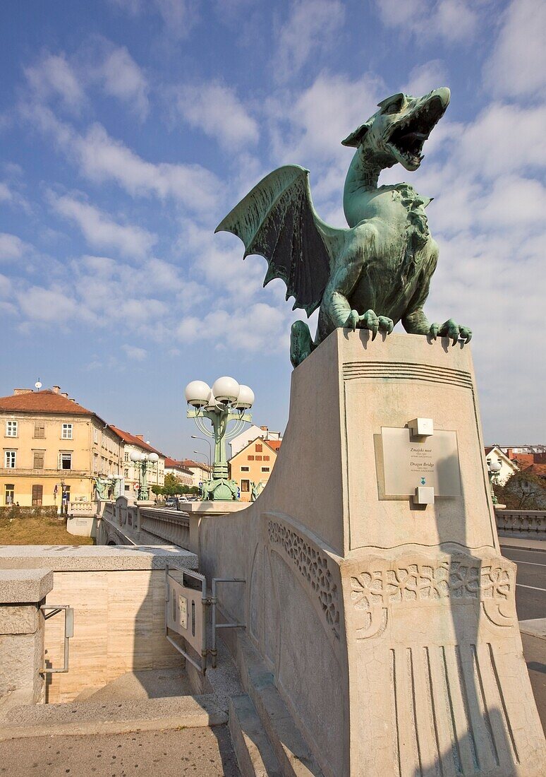 A Large Gargoyle Statue; Ljubljana,Slovenia