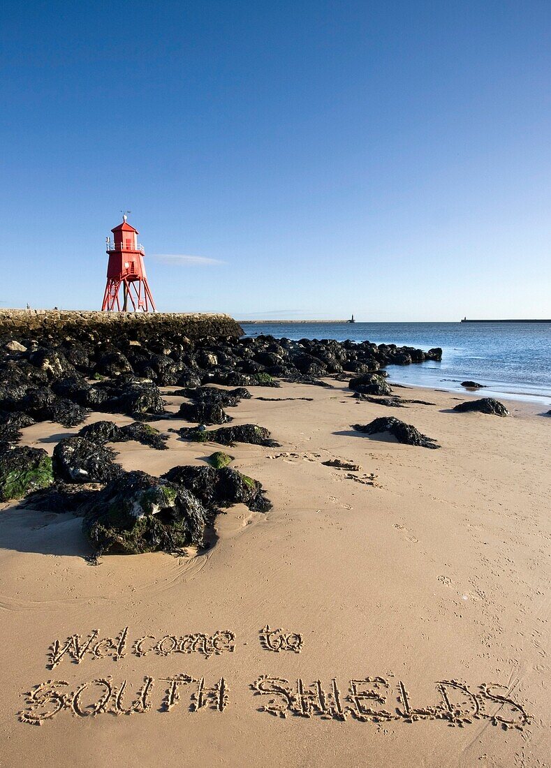 Groyne Lighthouse And Nearby Beach