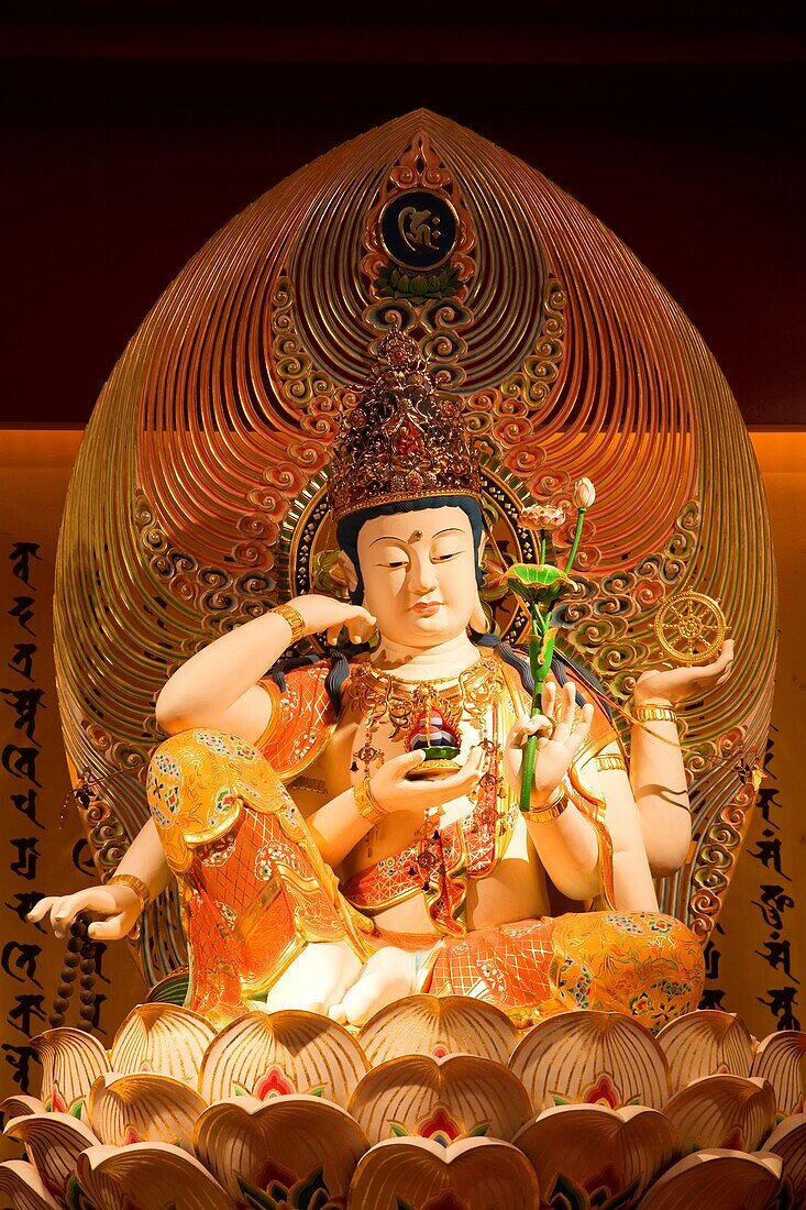 Buddha In Buddha Tooth Relic Temple & Museum; Singapore, Singapore