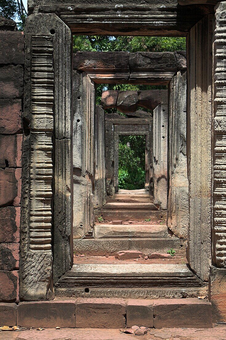 Phimai Historical Park, Nakhon Ratchasima, Thailand; Historischer südostasiatischer Tempel