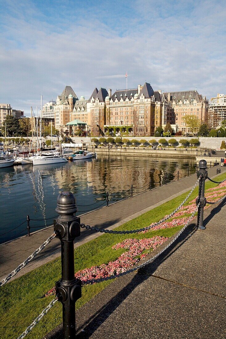 The Empress Hotel From The Waterfront; Victoria,British Columbia,Canada