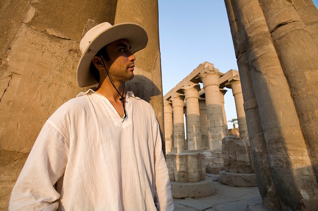 Man At Luxor Temple