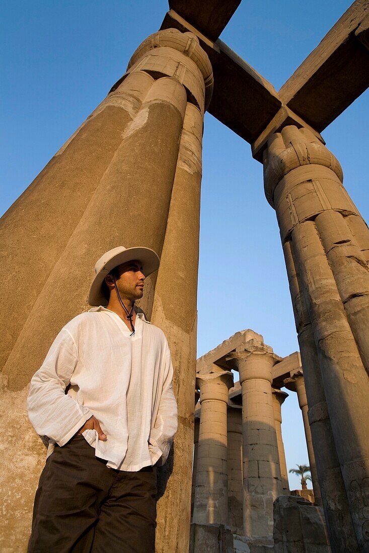 Man At Luxor Temple