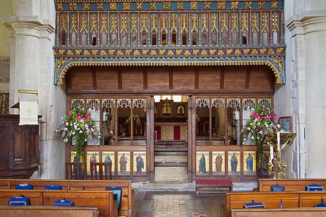 Interior Of St. James Church, Avebury, Wilshire, England