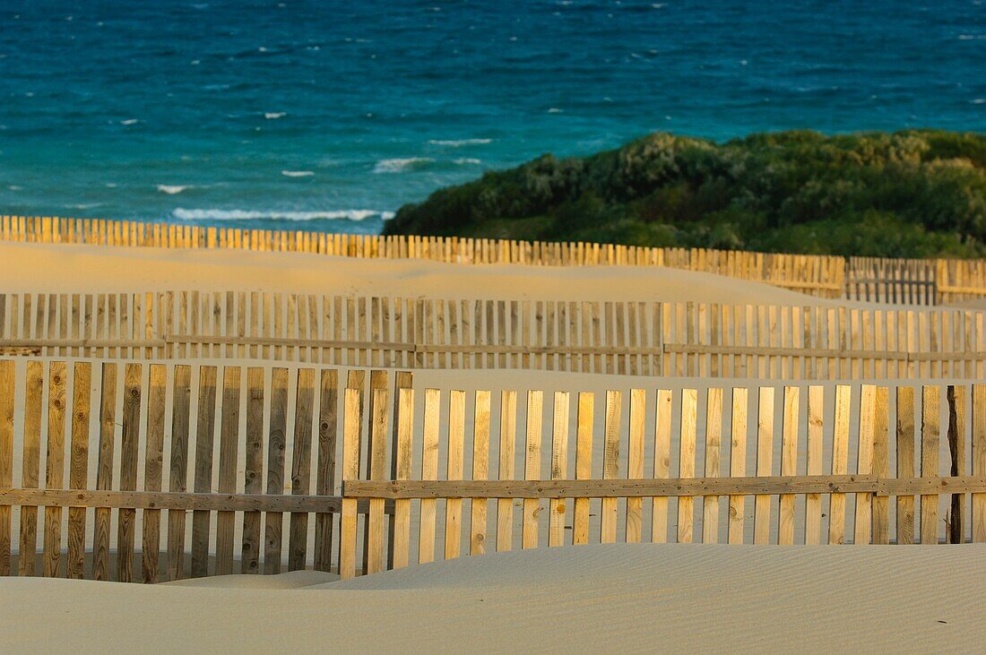 Fenced In Area Of Beach