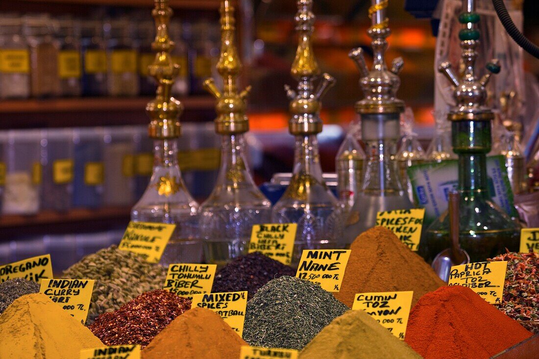Spices In Marketplace, Istanbul, Turkey