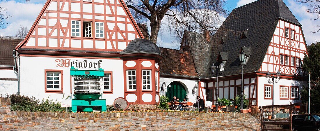 Traditionelle deutsche Architektur, Koblenz, Rheinland-Pfalz, Deutschland