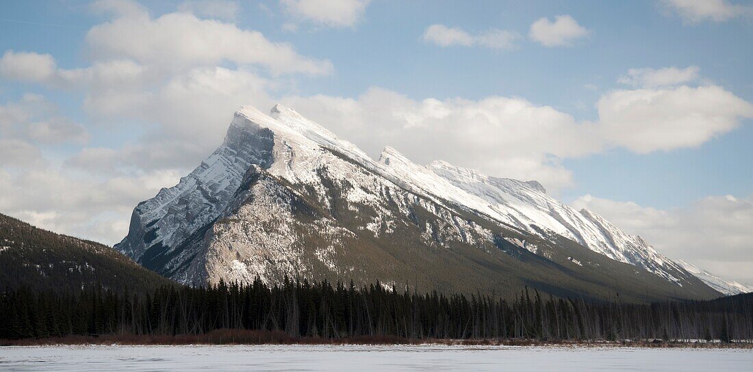Snow-Capped Mountain, Banff, Alberta, Canada