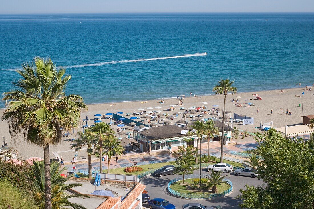 Strand La Carihuela, Costa Del Sol, Malaga, Spanien