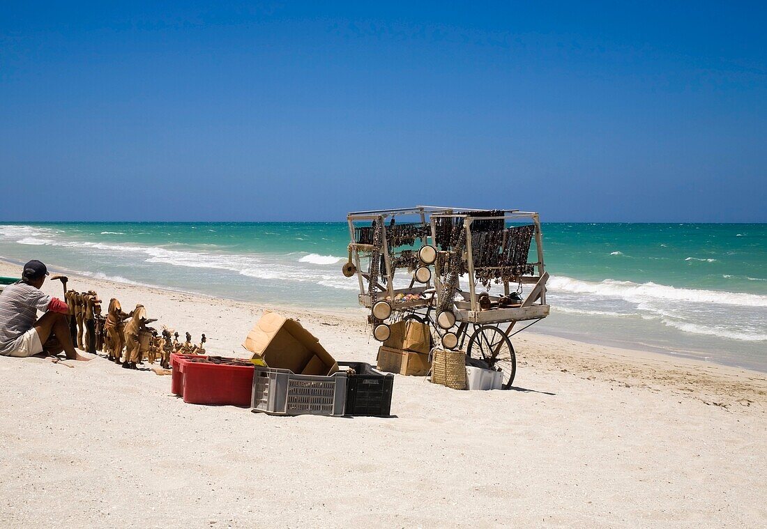 Merchant On Beach, Varadero Beach, Varadero, Cuba