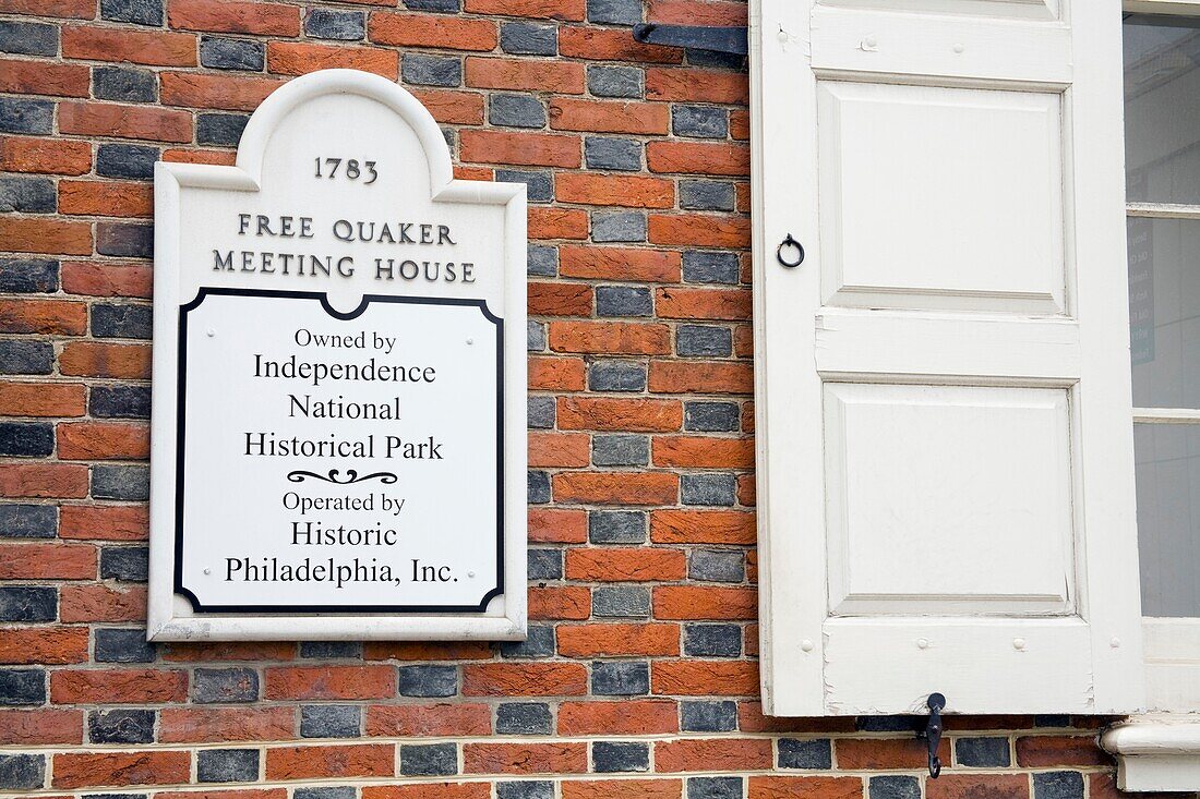 Freies Quäkerversammlungshaus, Independence National Historical Park, Philadelphia, Pennsylvania, USA