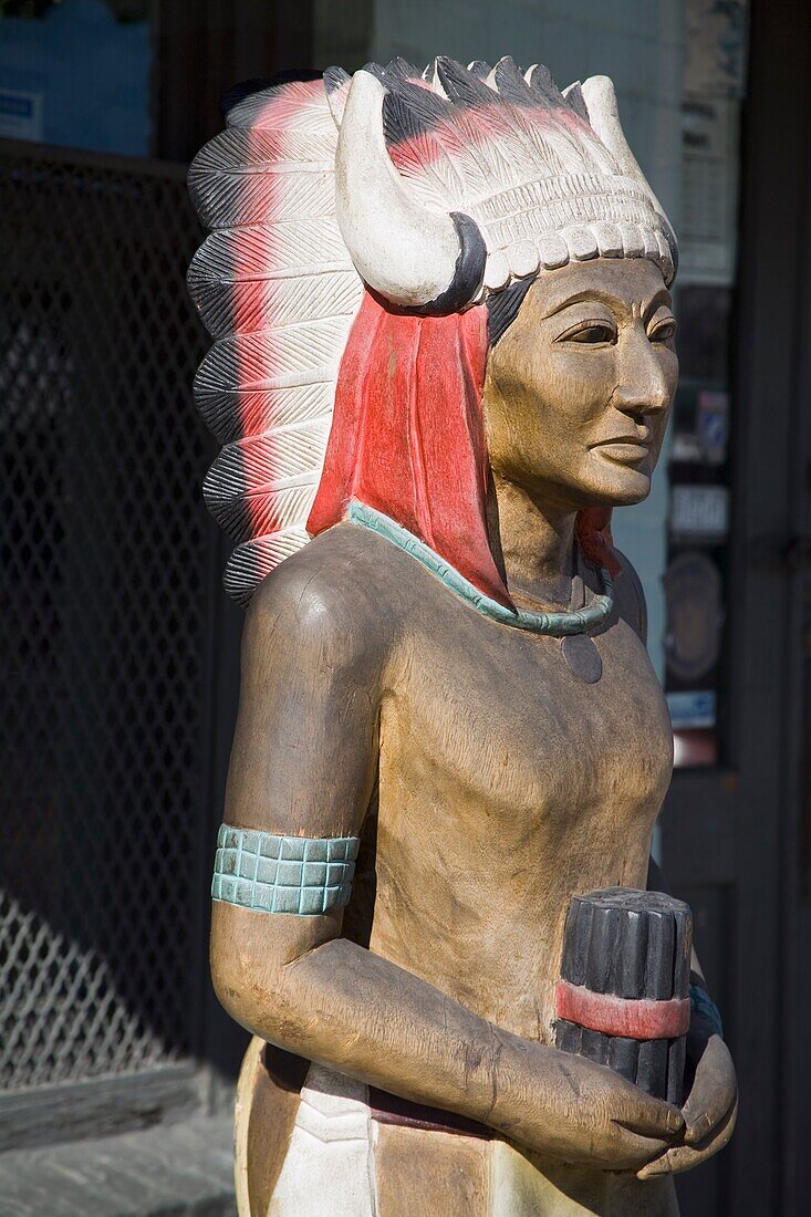Wooden Indian, Columbia, South Carolina, Usa