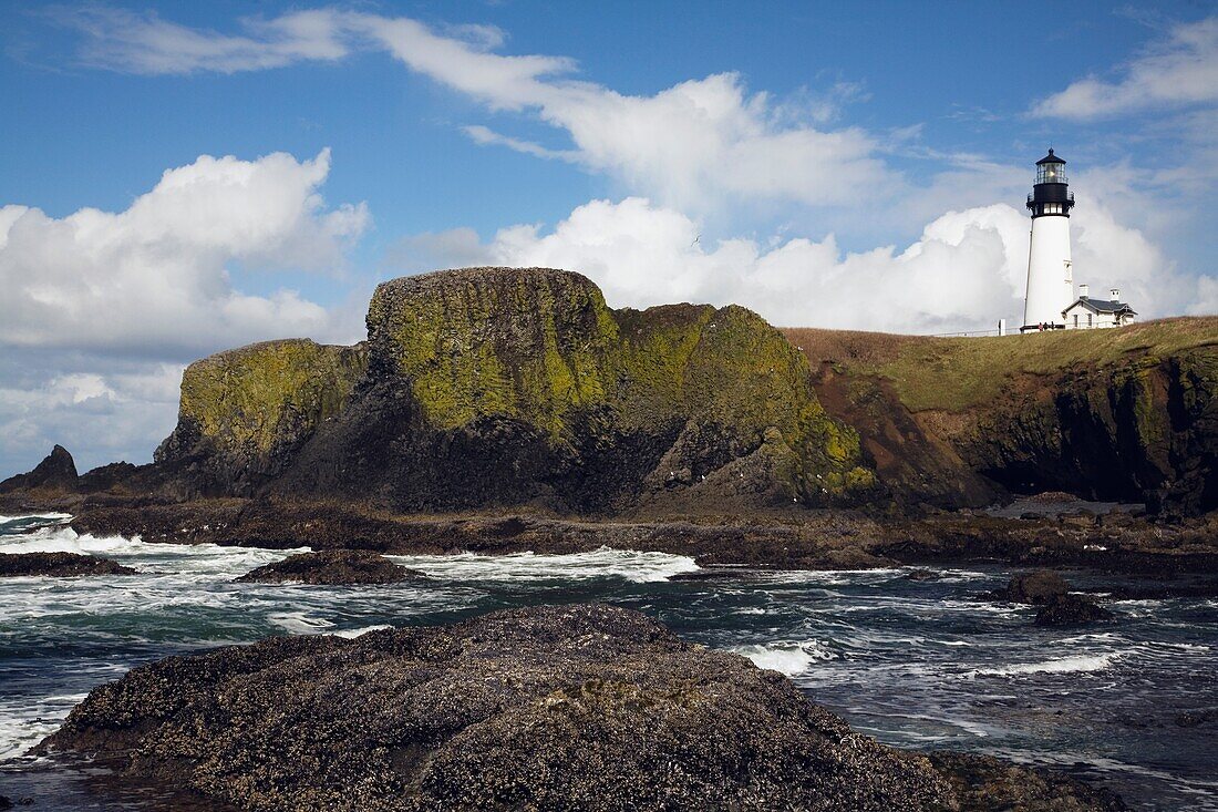 Lighthouse On Coastal Cliff