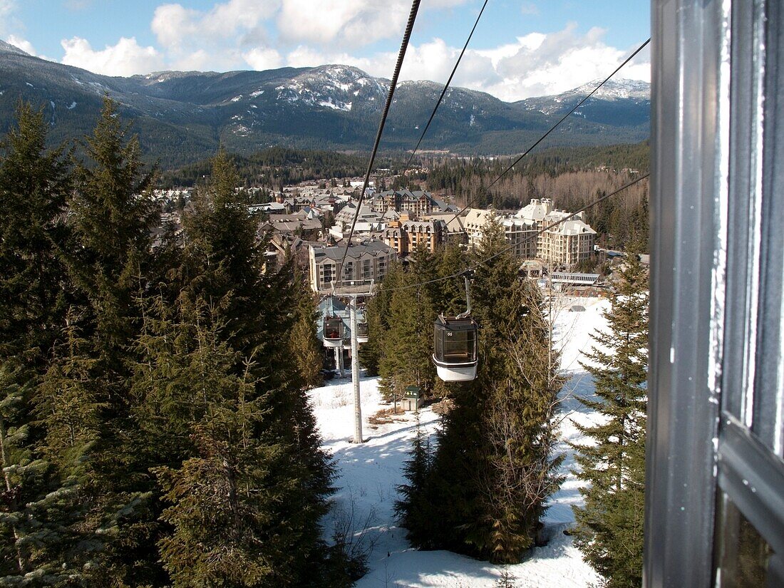 Resort Ski Lift, Whistler, British Columbia, Canada