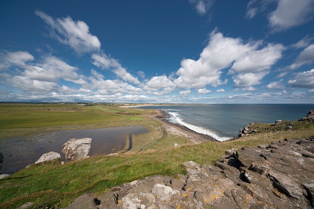 Looking North From Dunstanburgh Castle, Northumberland, England