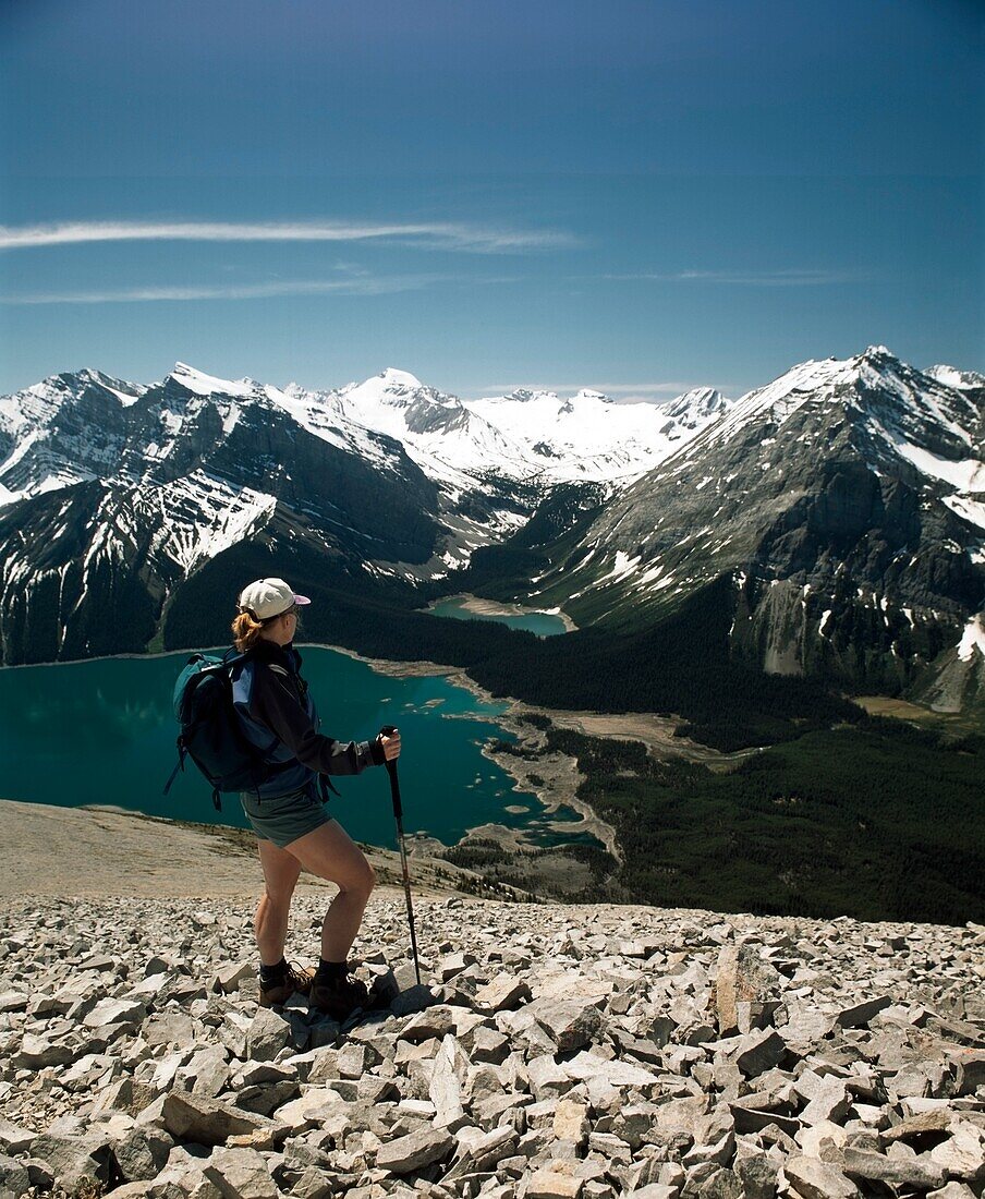 Hiking In The Rocky Mountains, Kananaskis, Alberta, Canada