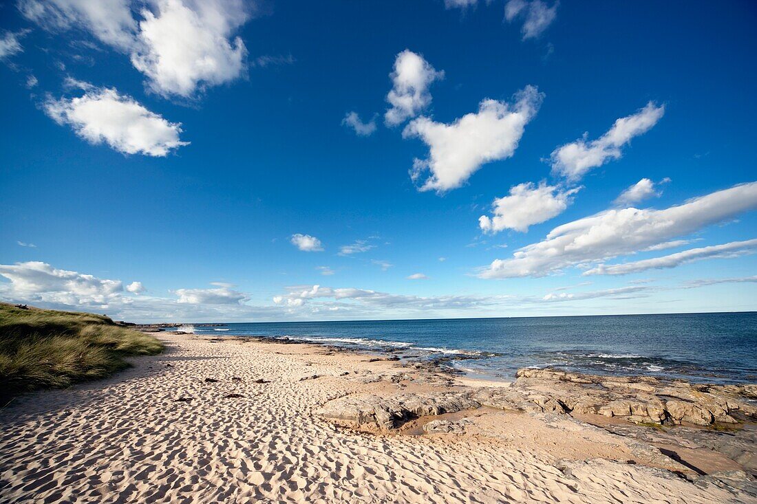 Strand in Bamborough, Northumberland, England