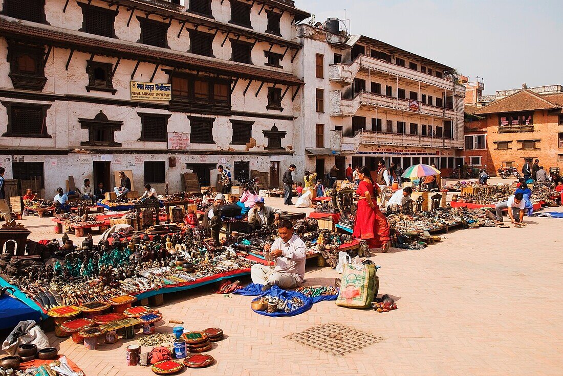 Markt am Durbar Square, Kathmandu, Nepal