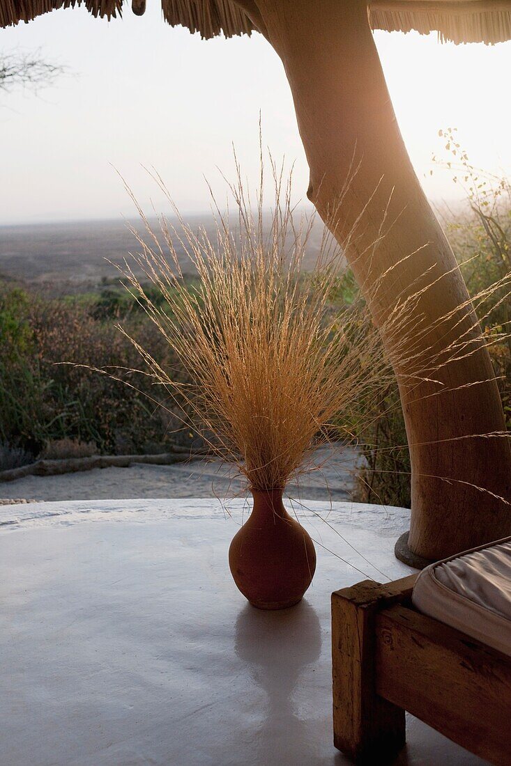 Arrangement On Patio, Shompole Lodge, Great Rift Valley, Kenya, Africa