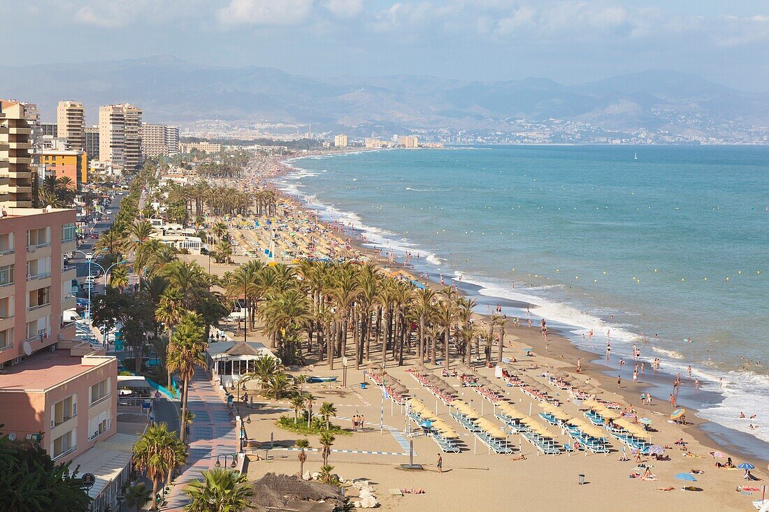 Strand Bajondillo, Torremolinos, Costa Del Sol, Málaga, Spanien