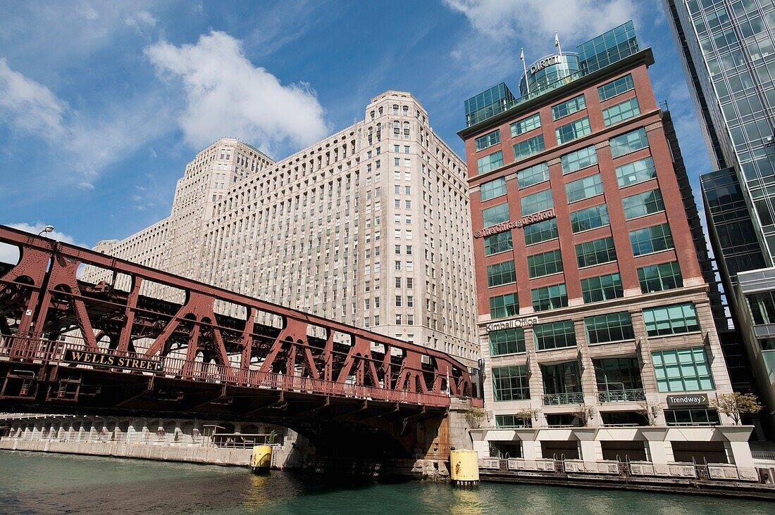 Bridge, Downtown Chicago, Illinois, Usa