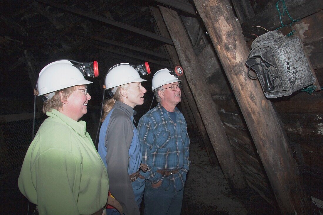 Menschen auf einer Tour in der Bellview Mill