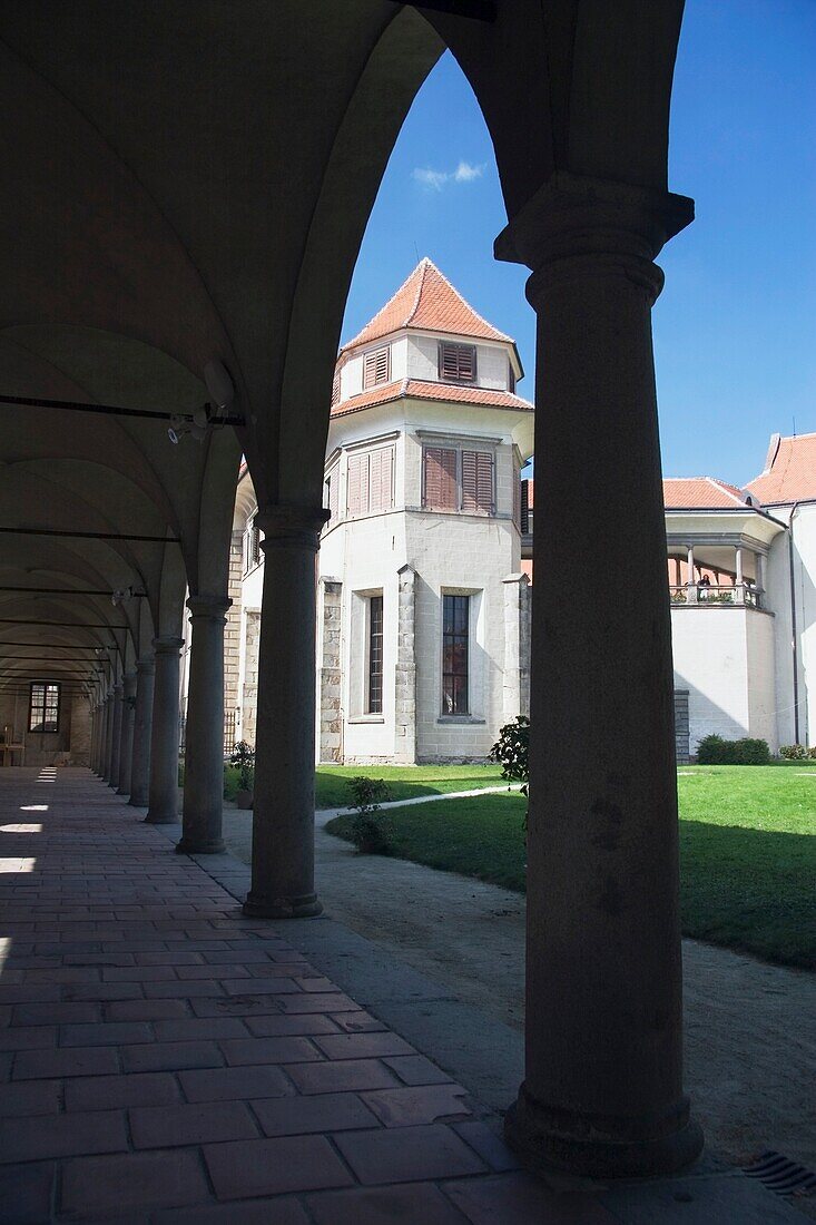 Archway And Gardens, Telc, Czech Republic