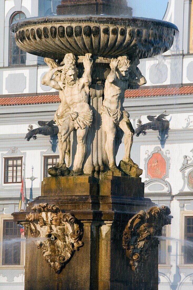 Samson's Fountain, Budweis, Tschechische Republik