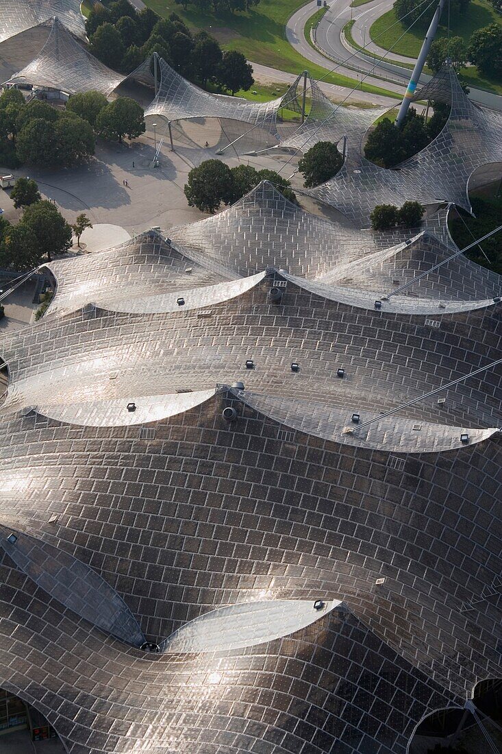 Dächer des Olympischen Dorfes; München, Deutschland