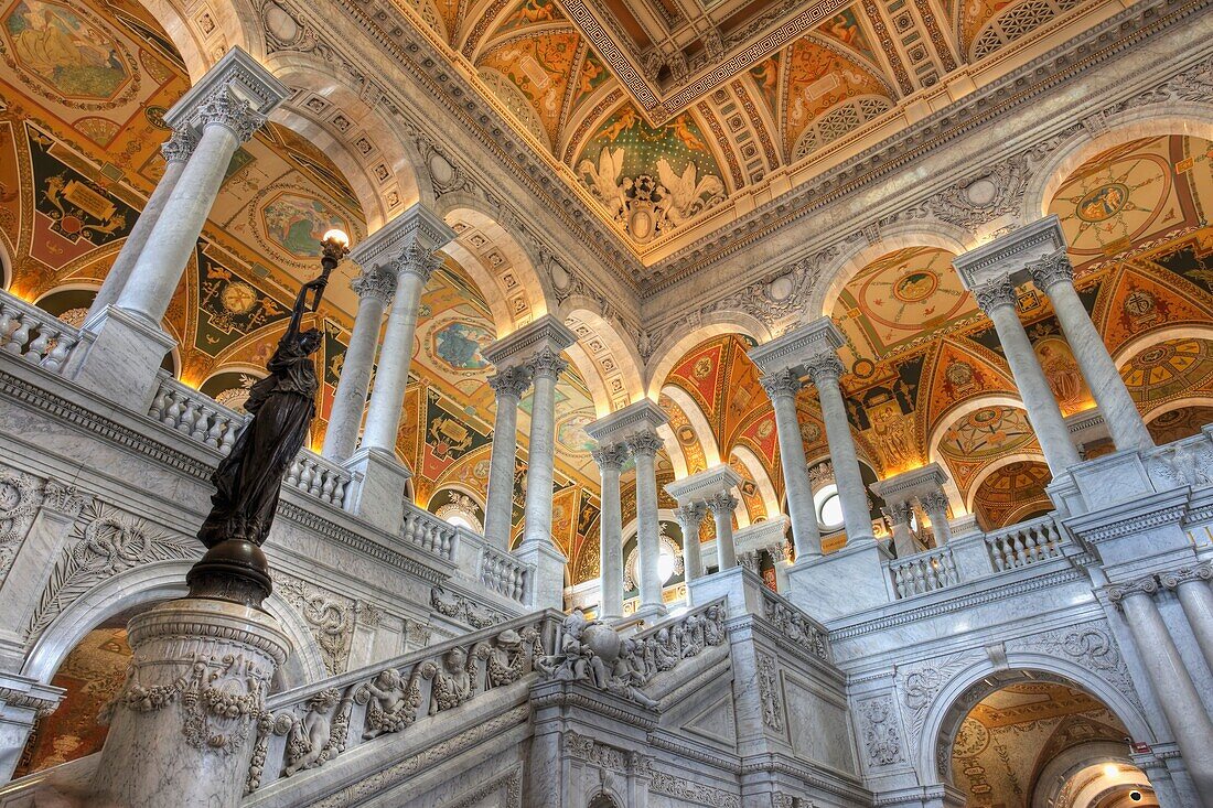 Library Of Congress; Washington Dc,Usa