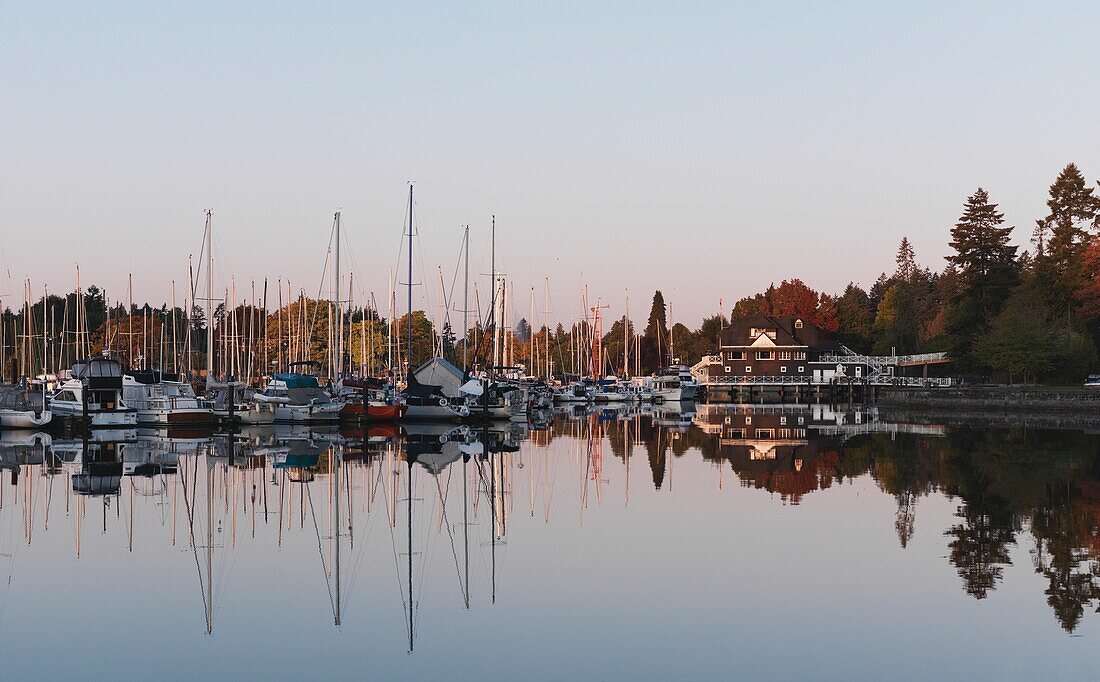 Segelboote, Vancouver, Britisch-Kolumbien, Kanada
