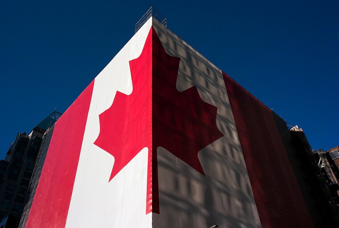 Kanada-Flagge, Vancouver, Britisch-Kolumbien, Kanada