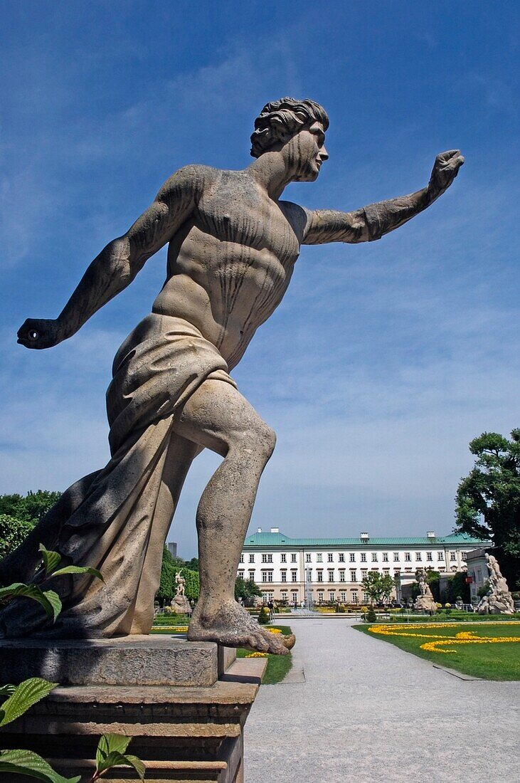 Statue In Mirabell Gardens