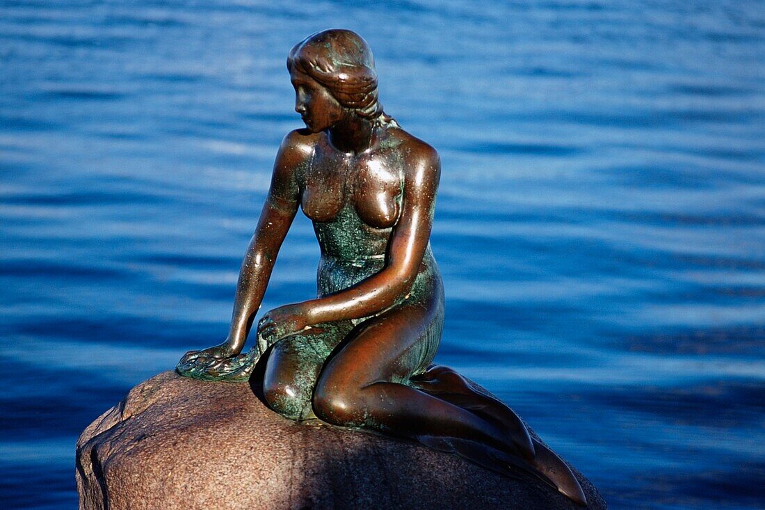 The Little Mermaid Statue In Copenhagen