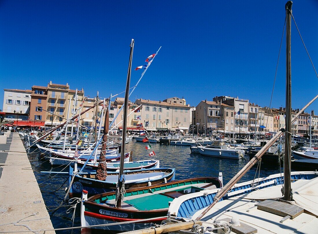 Sailboats In The Harbor In St Tropez