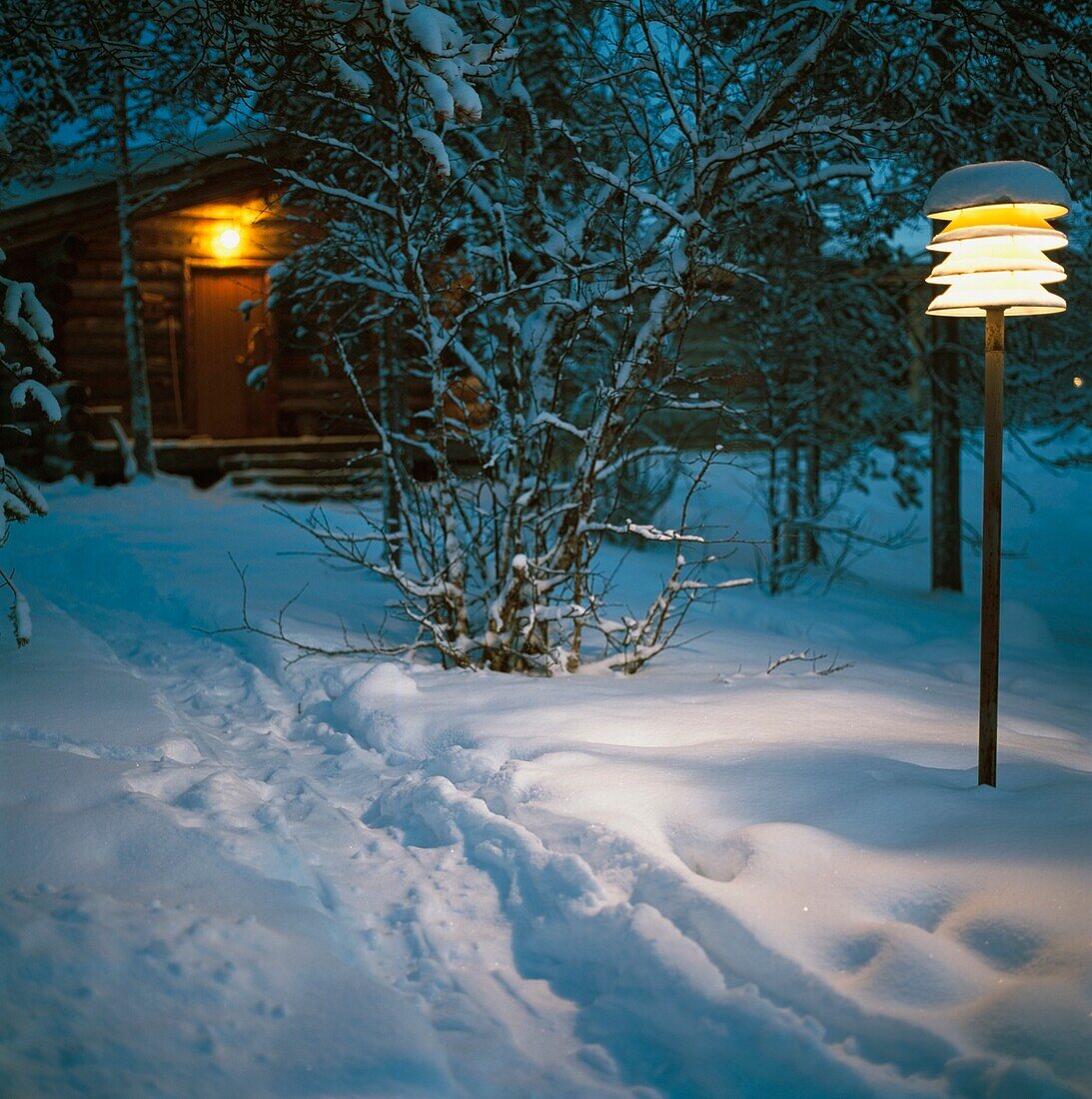 Log Cabin At Kakslauttanen Resort Near Saariselka