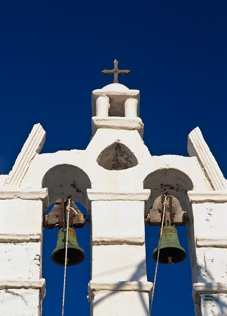 Bell Tower Of Greek Orthodox Church, Low Angle View