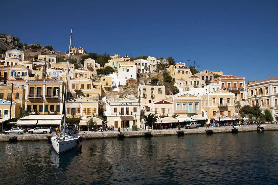Harbour Of Symi Town On Island Of Symi